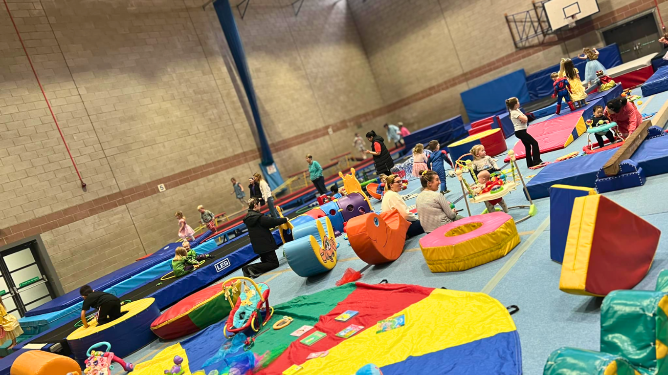busy stay and play class at north east gymnastics academy